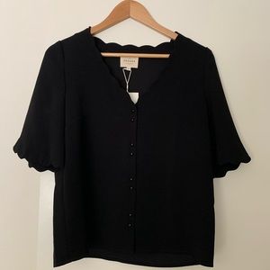 Sézane blouse antika size 34 in black/noire
